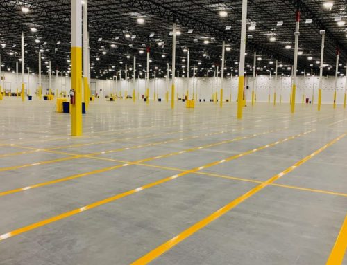 LONG BEACH CA – Warehouse Floor Striping & Epoxy Line Painting